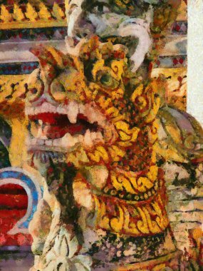 Zafer Anıtı İllüstrasyonlarındaki askeri heykeller empresyonist bir resim tarzı yaratıyor..