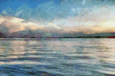 Riverside Illustrations 'ın manzarası empresyonist bir resim tarzı yaratıyor..