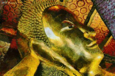 Ormandaki pembe kır çiçekleri Illustrations, empresyonist bir resim tarzı yaratıyor..