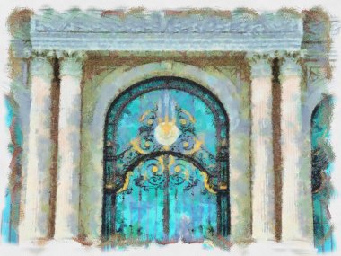 Büyük Saray Bangkok Resimleri, empresyonist bir resim tarzı yaratıyor..