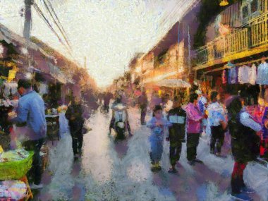 Chiang Khan 'ın manzarası kültürel bir turizm merkezi olarak bilinir. Çizimler, izlenimci bir resim tarzı yaratır..