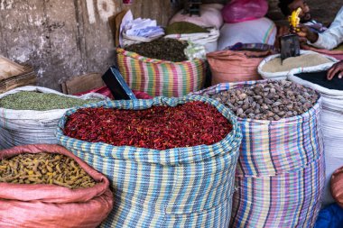 Addis Abeba 'daki Addis Mercato, Afrika' daki Etiyopya.