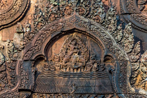 Banteay Srei is a Hindu temple dedicated to Shiva in Angkor, Cambodia