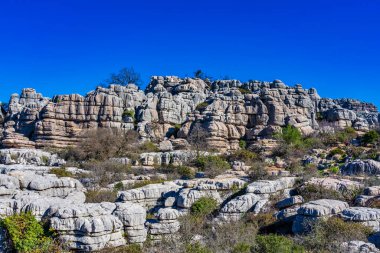 El Torcal de Antequera, Endülüs, İspanya, Antequera yakınlarında, Malaga.