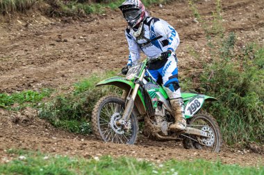 Windsberg, Almanya-29 Haziran 2019: Windsberg 'de Motocross eğitimi
