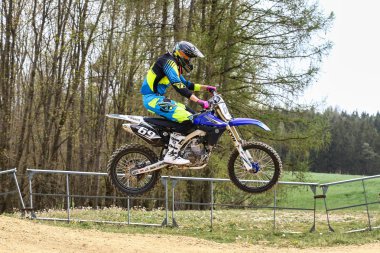 Warching, Almanya-Haziran 29, 2019: Motocross eğitim içinde Warching