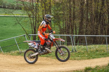 Warching, Almanya-Haziran 29, 2019: Motocross eğitim içinde Warching