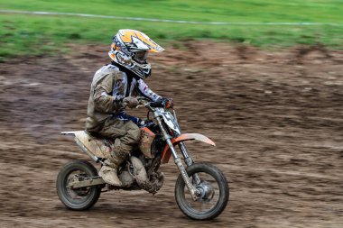 Windsberg, Almanya-29 Haziran 2019: Windsberg 'de Motocross eğitimi