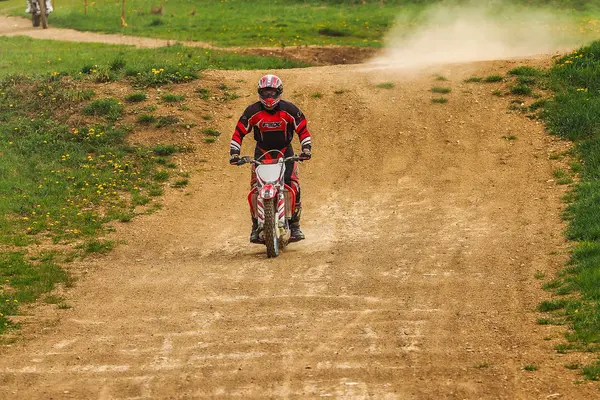 Warching, Germany - June 29, 2019: Motocross training in Warching — Stock Photo, Image