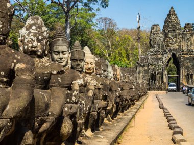 Güney kapısı angkor için thom Kamboçya, Asya