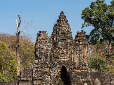 Güney kapısı angkor için thom Kamboçya, Asya