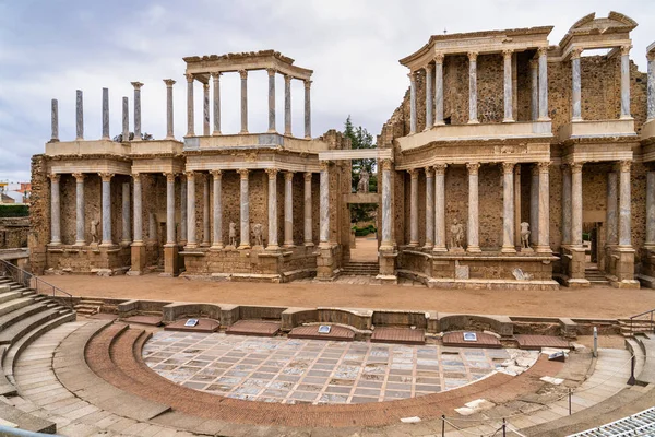 Romeins Amfitheater in Merida, Augusta Emerita in Extremadura, Spanje — Stockfoto