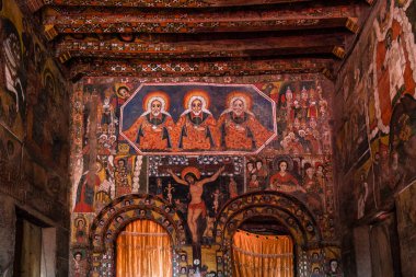 Debre Berhan Selassie kilise Gondar, Etiyopya.