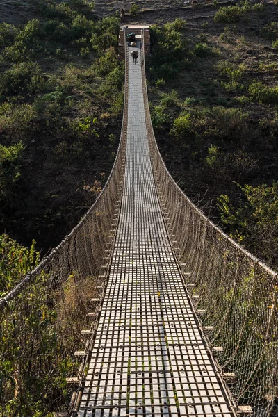 Opknoping van brug over de Blauwe Nijl in Ethiopië — Stockfoto