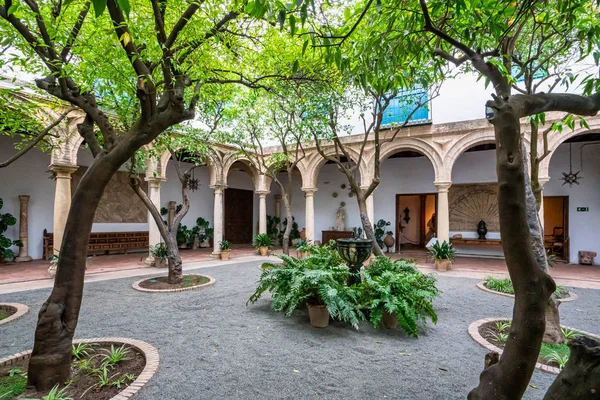 Patio jardín del Palacio de Viana en Córdoba, Andalucía, España . — Foto de Stock