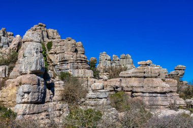 El Torcal de Antequera, Endülüs, İspanya, Antequera yakınlarında, Malaga.