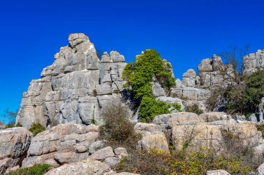 El Torcal de Antequera, Endülüs, İspanya, Antequera yakınlarında, Malaga.