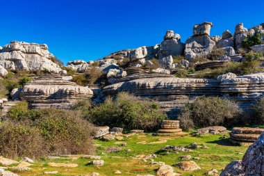 El Torcal de Antequera, Endülüs, İspanya, Antequera yakınlarında, Malaga.