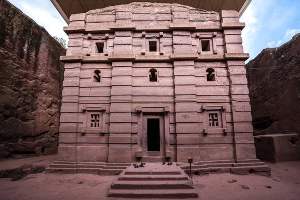 Bete amanuel, Lalibela 'da monolitik kilise, Etiyopya — Stok fotoğraf