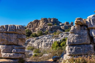 El Torcal de Antequera, Endülüs, İspanya, Antequera yakınlarında, Malaga.