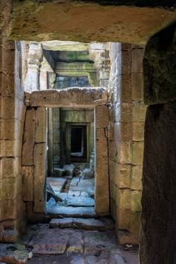 Siem Reap, Kamboçya'da karmaşık Angkor Wat Tapınağı Preah Khan