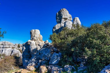 El Torcal de Antequera, Endülüs, İspanya, Antequera yakınlarında, Malaga.
