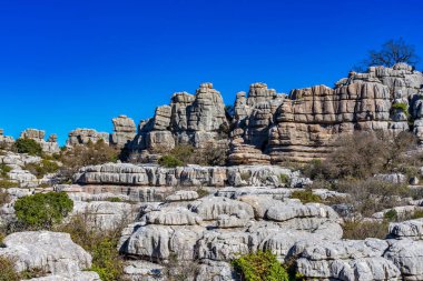 El Torcal de Antequera, Endülüs, İspanya, Antequera yakınlarında, Malaga.