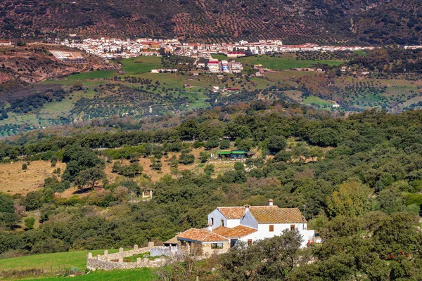 Village andalou blanc, pueblo blanco Algatocin. Province of Malaga, Espagne — Photo