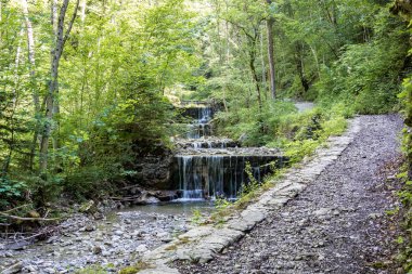 Almanya 'nın Bavyera kentindeki Bad Hindelang çevresindeki manzara