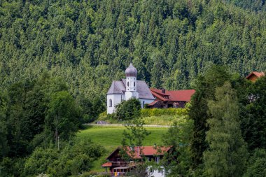 Fuessen, allgaeu, bavyera, Almanya yakınlarındaki Bavyera Alplerinde