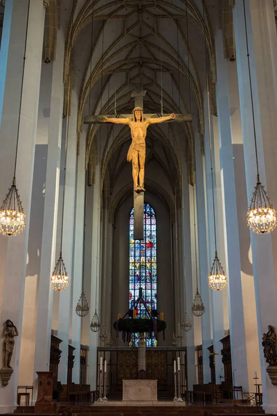 Interior of Cathedral of Our Dear Lady in Munich, Germany — Stock Photo, Image