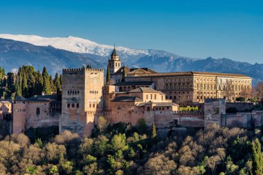 Granada'daki Alhambra Sarayı'nın görünümü, Avrupa'da İspanya