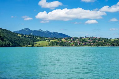 Fuessen, allgaeu, bavyera, Almanya yakınlarındaki Bavyera Alplerinde