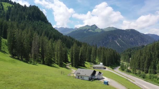 Klein Dorpje Rinnen Bij Imst Tirol Oostenrijk Europa — Stockvideo