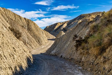 Tabernas Çölü, Almerya yakınlarındaki Desierto de Tabernas, Endülüs bölgesi, İspanya