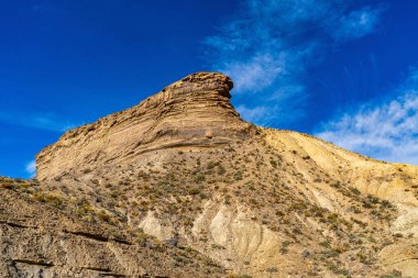Tabernas Çölü, Almerya yakınlarındaki Desierto de Tabernas, Endülüs bölgesi, İspanya