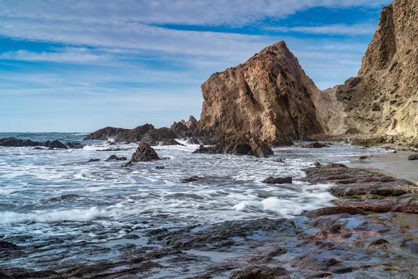 Cabo de Gata Nijar parkında bulunan Sirens Resifi, Almerya İspanya — Stok fotoğraf