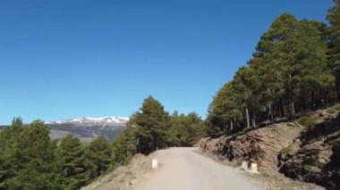 Capileira 'nın La Alpujarra Granadina' daki manzarası, Sierra Nevada, Batı Avrupa 'daki İspanya