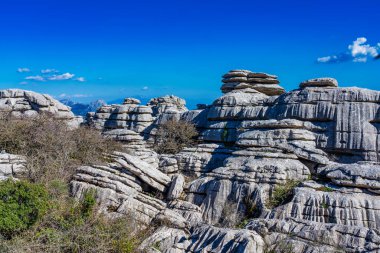 El Torcal de Antequera, Endülüs, İspanya, Antequera yakınlarında, Malaga.