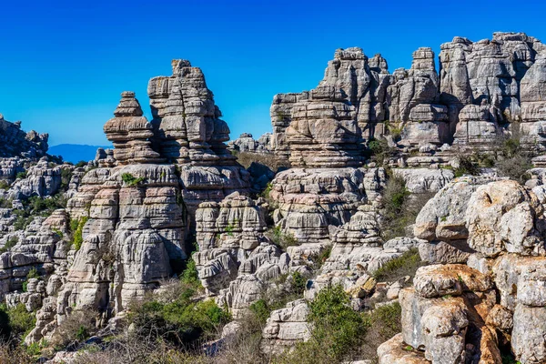 El Torcal de Antequera, Andalucía, España, cerca de Antequera, provincia Málaga . — Foto de Stock