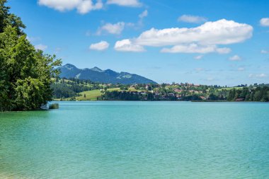 Fuessen, allgaeu, bavyera, Almanya yakınlarındaki Bavyera Alplerinde
