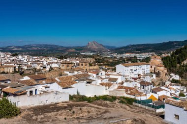 Malaga'daki Antequera şehrinin görünümü, Endülüs, İspanya