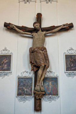 parish church Saint John at Wessobrunn near Weilheim in Bavaria, Germany