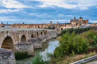 Cami-Katedral ve Cordoba 'daki Roma Köprüsü, Endülüs, İspanya