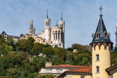Notre-Dame Fourviere Bazilikası, La Basilique Notre Dame de Fourviere Lyon, Fransa, Avrupa