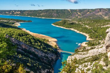 Lac de Sainte-Croix, Gorges du Verdon, Verdon Gorge Provence-Alpes-Cote d 'Azur, Provence, Fransa, Avrupa