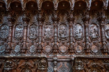 Cordoba 'daki Mezquita Katedrali' nde Pedro Duque Cornejo 'nun muhteşem korosu. Endülüs, İspanya