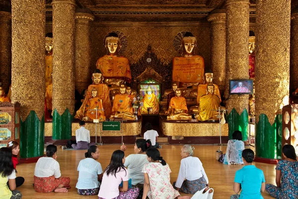 Янгон Мьянма Ноября 2019 Года Храм Пагоды Шведагон Янгоне Мьянма — стоковое фото