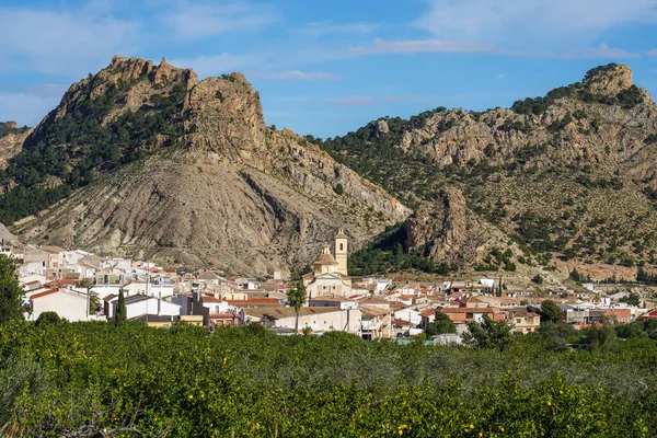 Spanya Nın Murcia Bölgesindeki Ricote Vadisi Ndeki Köy Manzarası — Stok fotoğraf