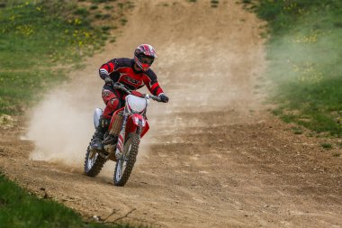 Warching, Almanya - 29 Haziran 2019 Motocross eğitimi